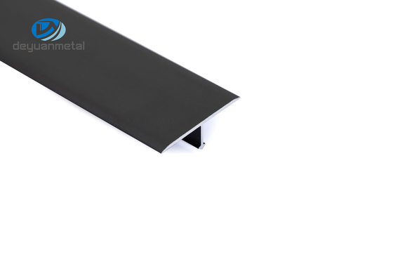 Σχεδιαγράμματα αργιλίου Τ γραφείου κουζινών διαθέσιμο μαύρο χρώμα cOem 7.5mm ύψους για τη διακόσμηση πατωμάτων